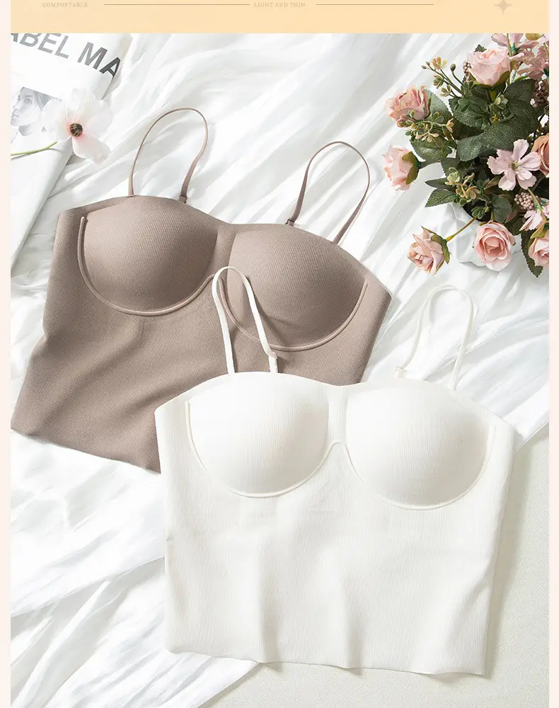 Seamless Strapless Bra with Padding & Anti-Exposure Design — feature 3