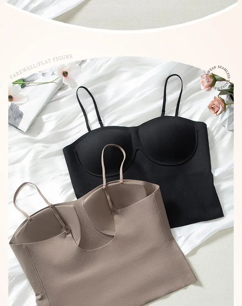 Seamless Strapless Bra with Padding & Anti-Exposure Design — feature 4