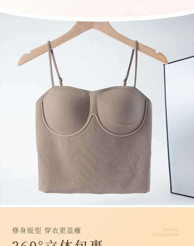 Seamless Strapless Bra with Padding & Anti-Exposure Design — feature 8