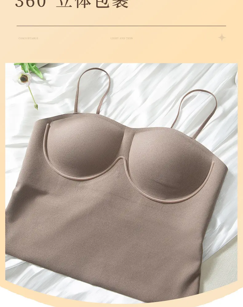 Seamless Strapless Bra with Padding & Anti-Exposure Design — feature 9