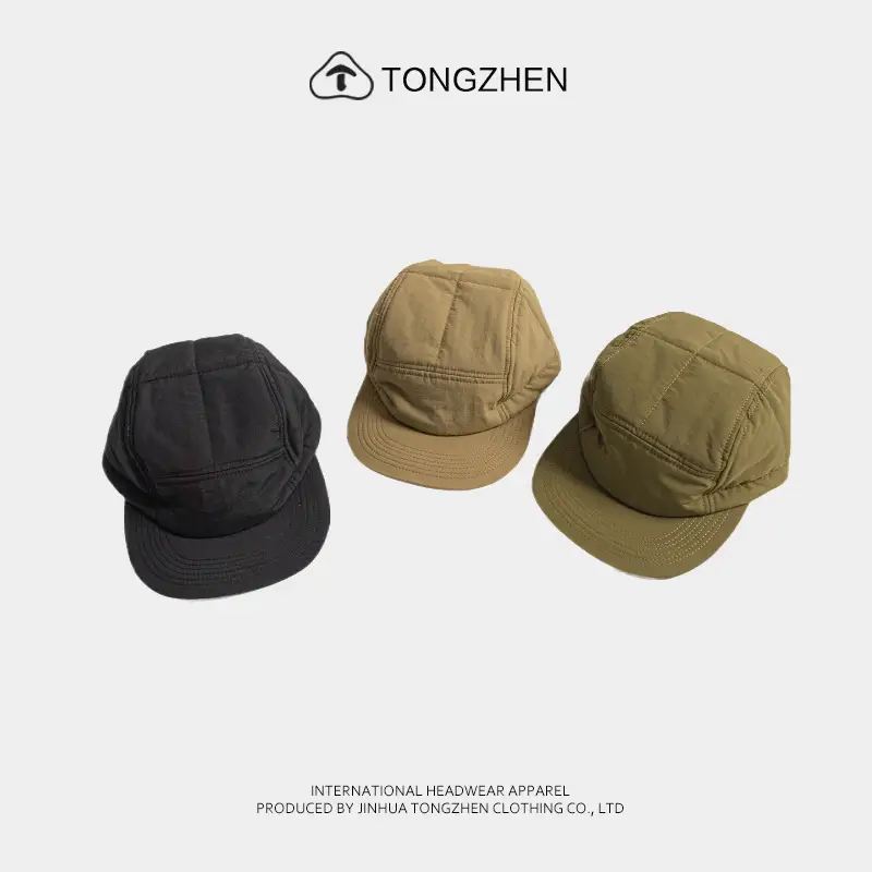 Japanese Men's Cotton Baseball Cap Tan 5-Beads - Image 6