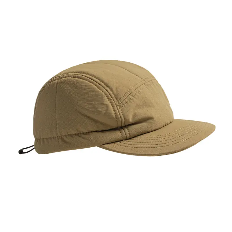 Japanese Men's Cotton Baseball Cap Tan 5-Beads - Image 8