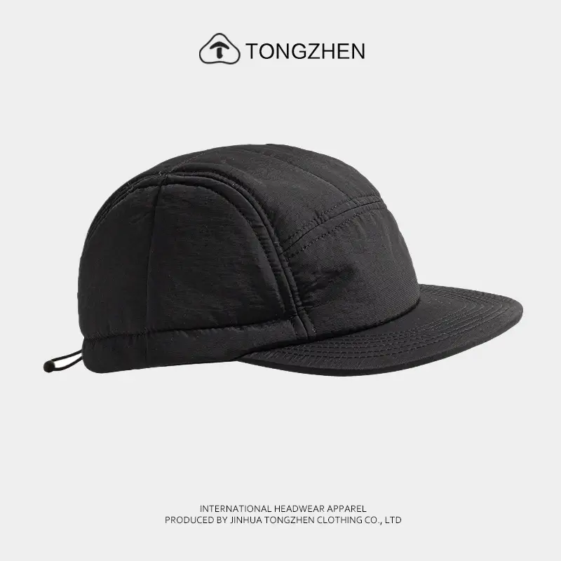Japanese Men's Cotton Baseball Cap Tan 5-Beads - Image 3