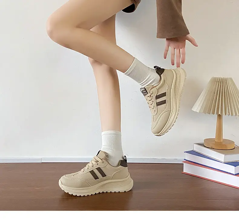 Women's Thick White Casual Shoes 2025 Spring Autumn — feature 10