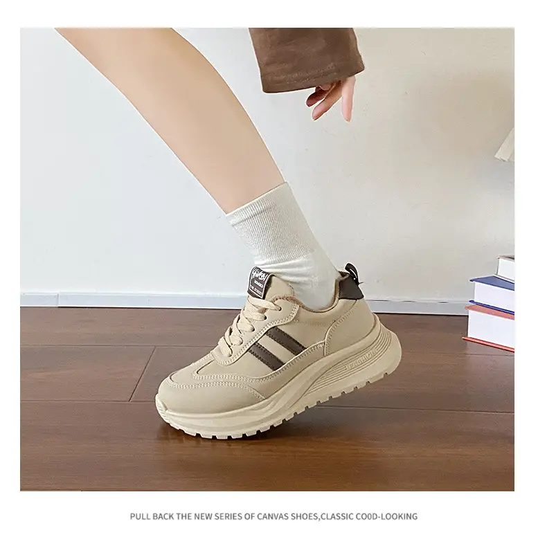 Women's Thick White Casual Shoes 2025 Spring Autumn — feature 11