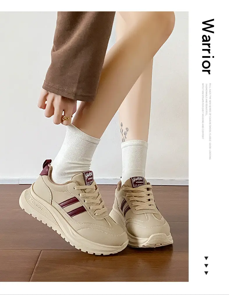 Women's Thick White Casual Shoes 2025 Spring Autumn — feature 17