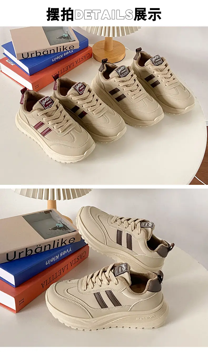 Women's Thick White Casual Shoes 2025 Spring Autumn — feature 20