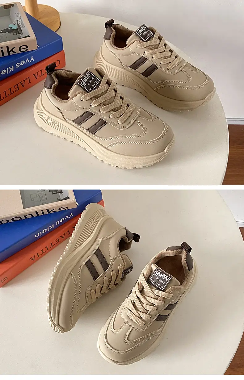 Women's Thick White Casual Shoes 2025 Spring Autumn — feature 21