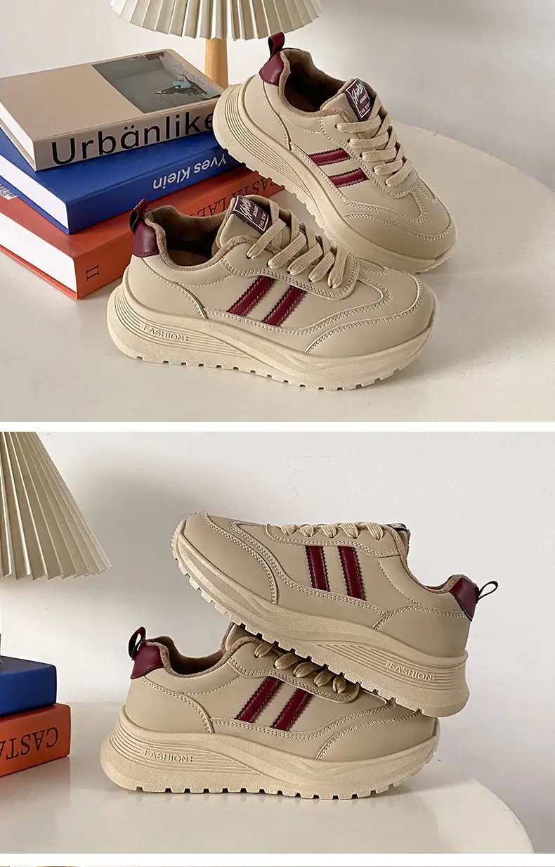 Women's Thick White Casual Shoes 2025 Spring Autumn — feature 22