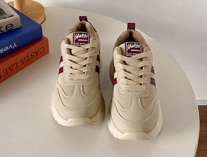 Women's Thick White Casual Shoes 2025 Spring Autumn — feature 23