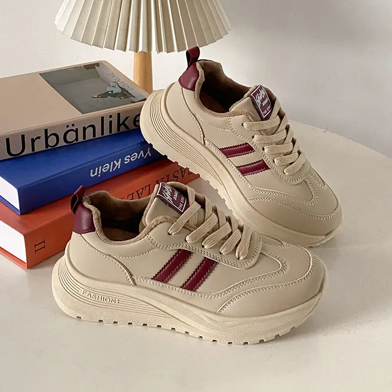 Women's Thick White Casual Shoes 2025 Spring Autumn - Image 2