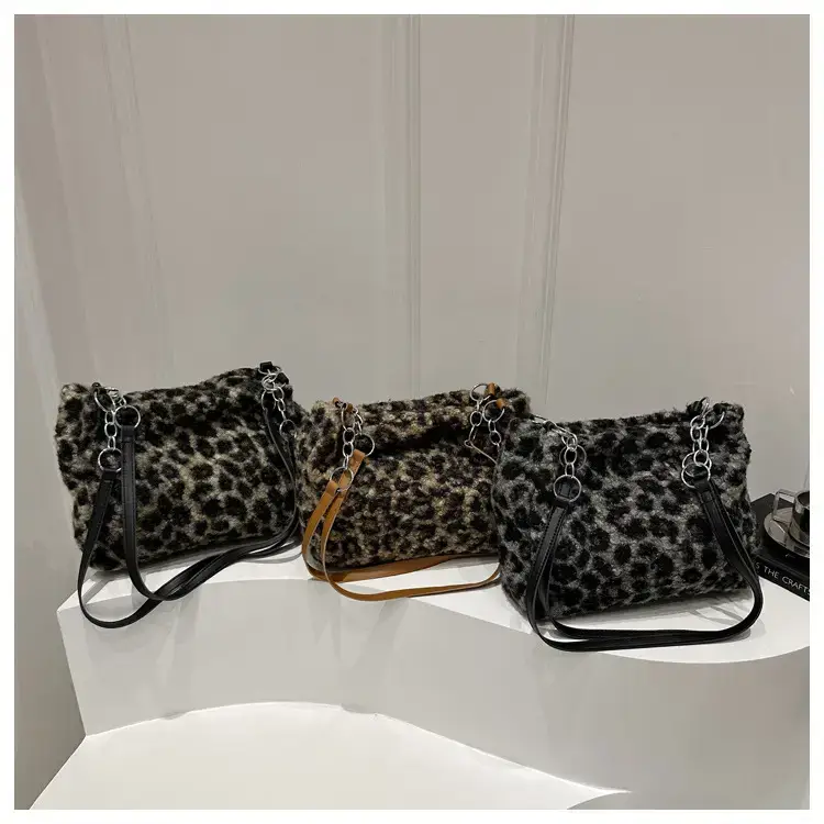 Women Leopard Print Shoulder Bag Large Capacity 2024 Winter — feature 12