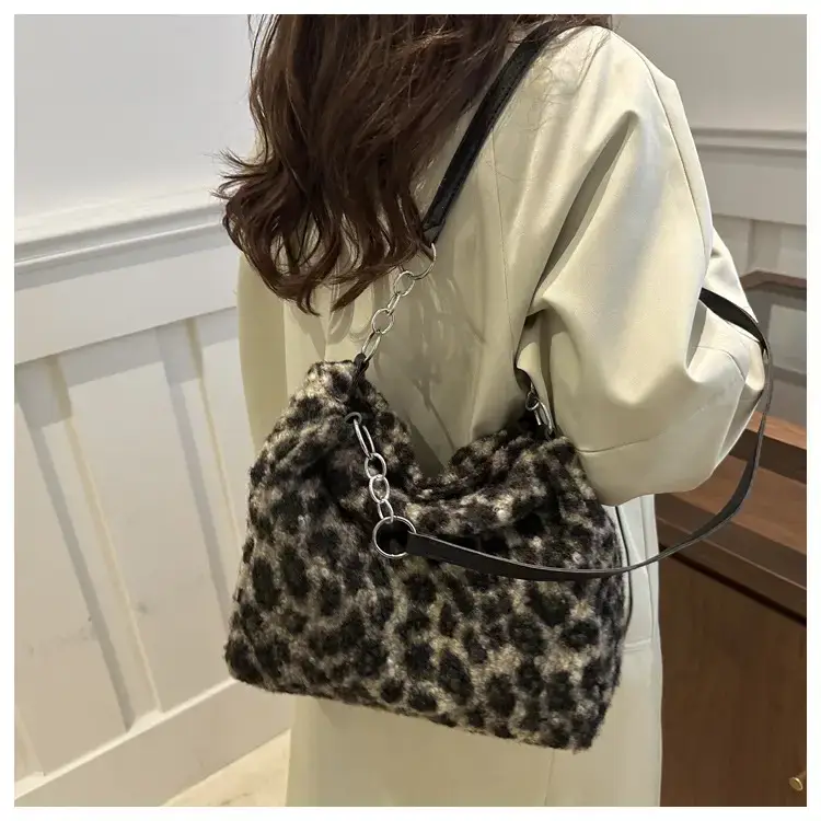 Women Leopard Print Shoulder Bag Large Capacity 2024 Winter — feature 25