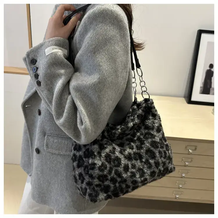 Women Leopard Print Shoulder Bag Large Capacity 2024 Winter — feature 30