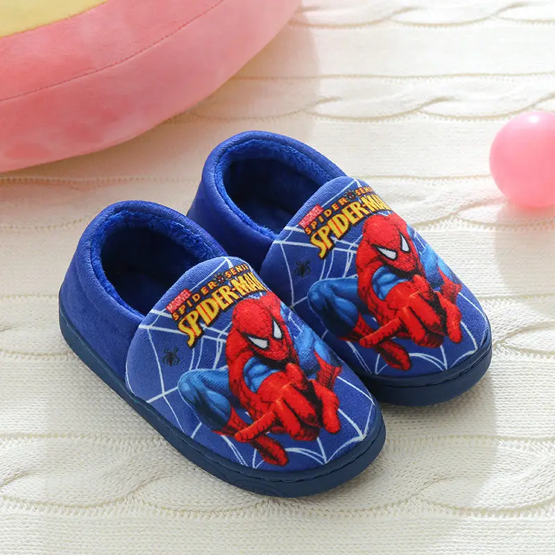 Children's cotton slippers winter cartoon non-slip warm children's home indoor bag with cotton shoes for boys and girls tide