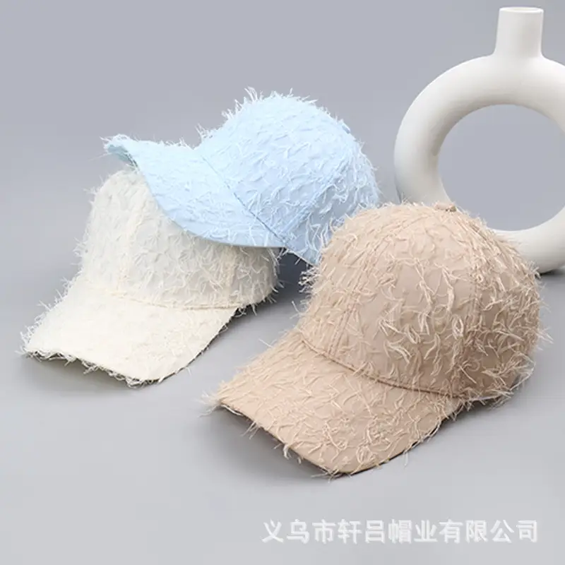 Winter Fleece Baseball Cap Men Women Black Tassel 29cm