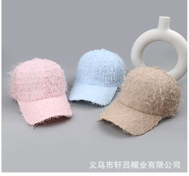 Winter Fleece Baseball Cap Men Women Black Tassel 29cm — feature 39