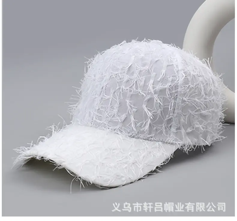 Winter Fleece Baseball Cap Men Women Black Tassel 29cm — feature 42