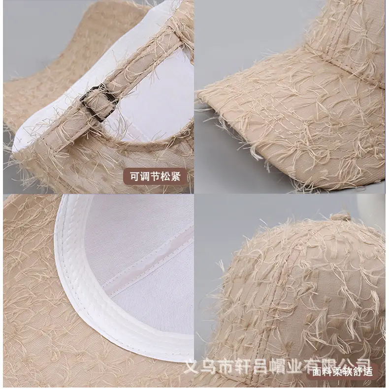 Winter Fleece Baseball Cap Men Women Black Tassel 29cm — feature 44