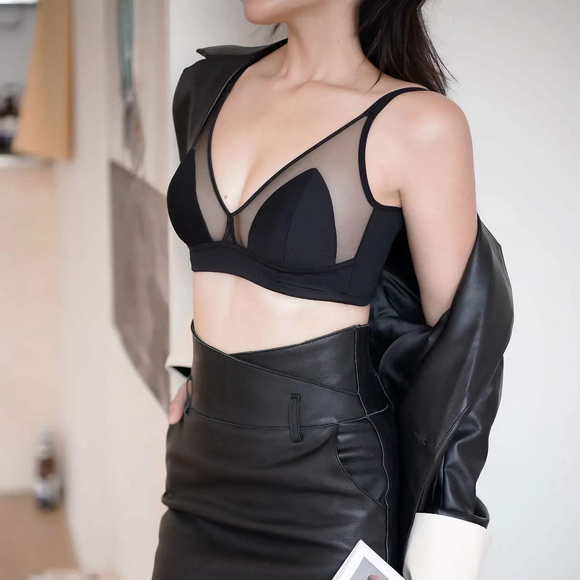Women's Ultra-Thin French Underwear Big Chest Small - Image 9