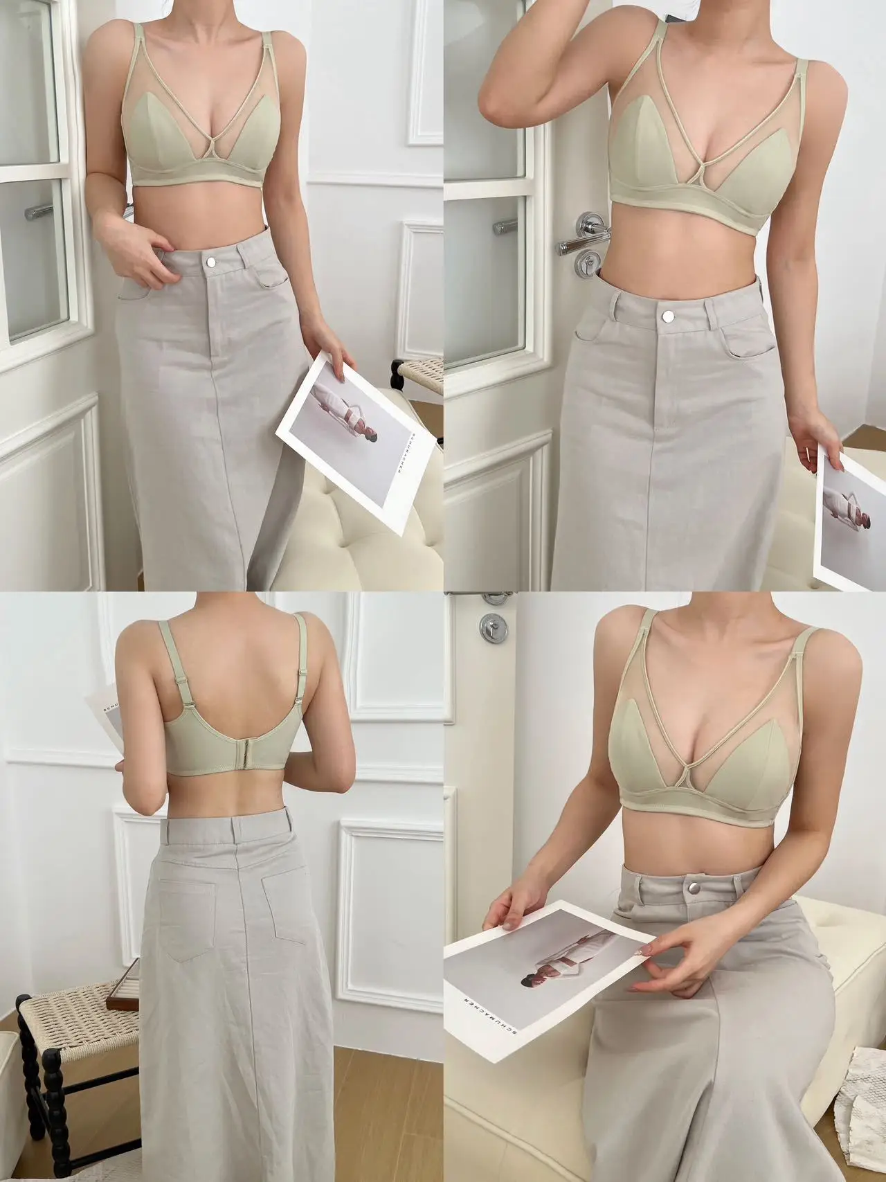 Women's Ultra-Thin French Underwear Big Chest Small — feature 20