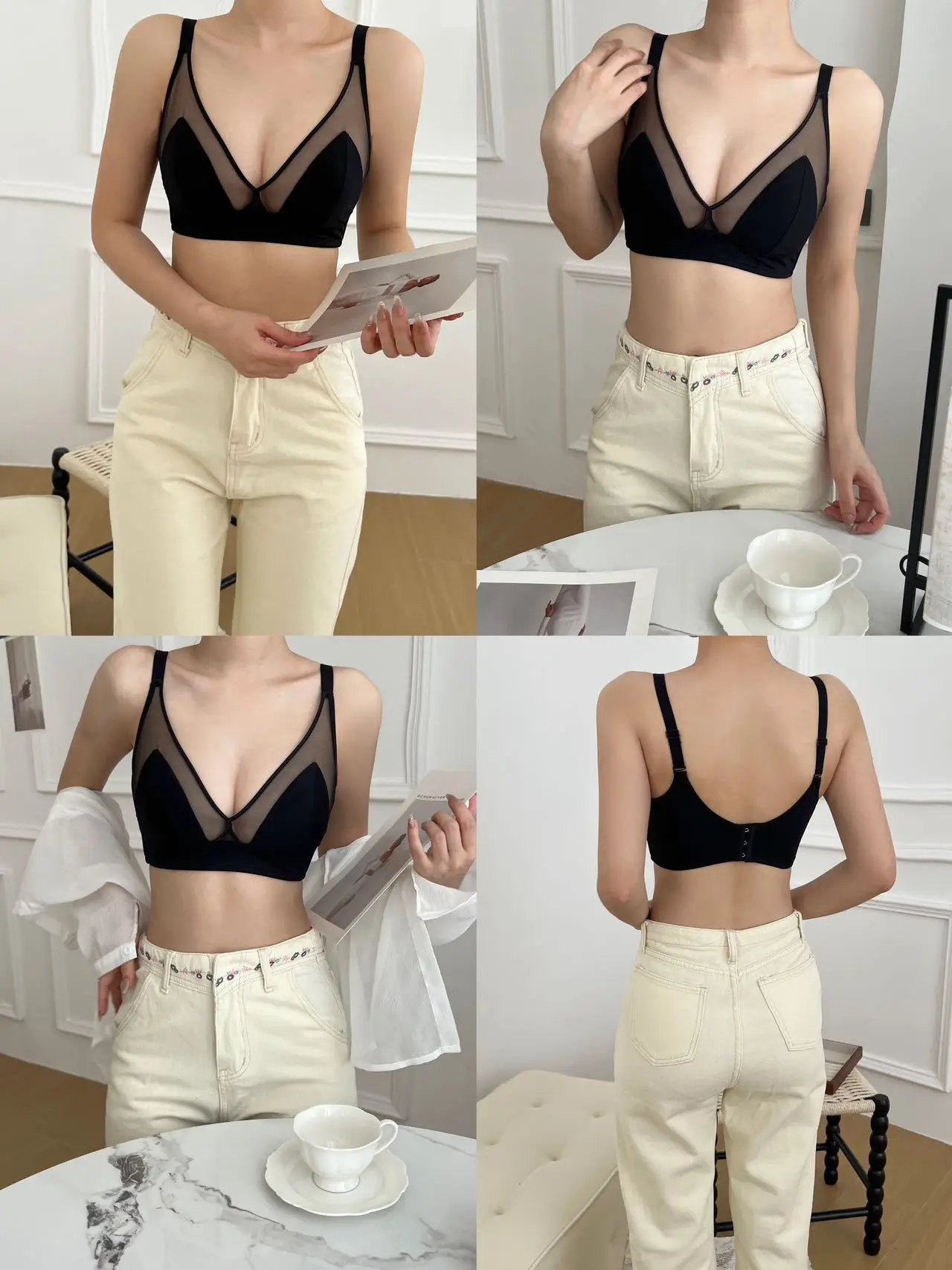 Women's Ultra-Thin French Underwear Big Chest Small — feature 24