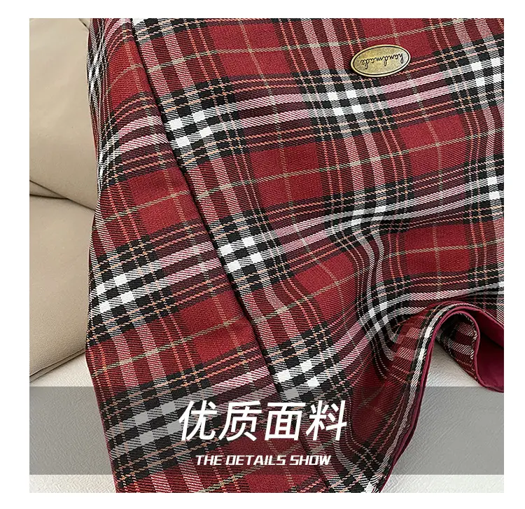 Double-sided British Plaid Shoulder Bag 2024 Autumn Vintage Large Capacity Tote Bag Women — feature 5