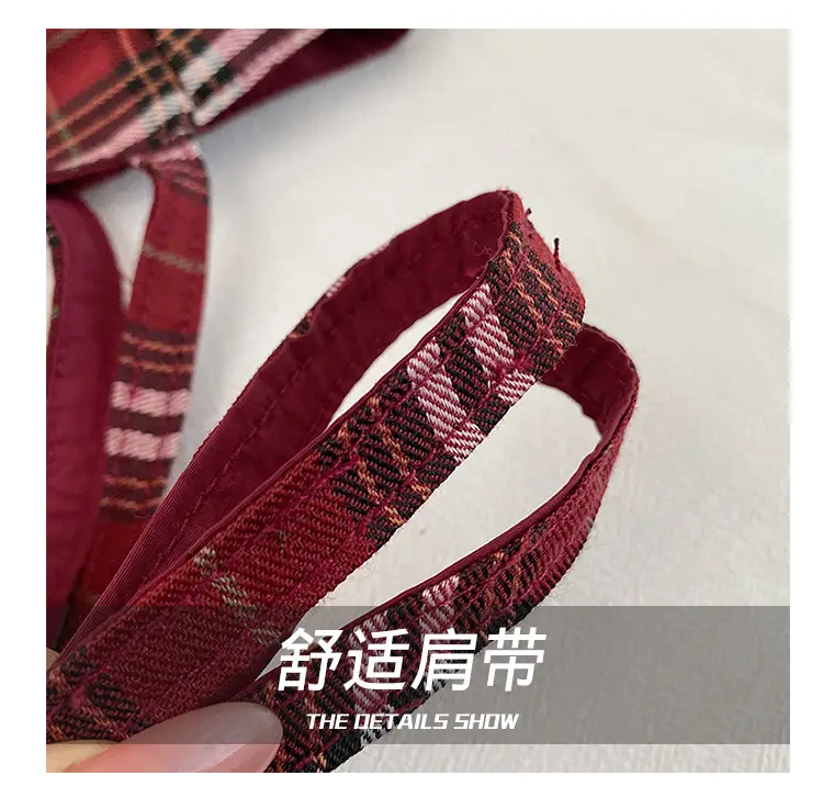 Double-sided British Plaid Shoulder Bag 2024 Autumn Vintage Large Capacity Tote Bag Women — feature 6