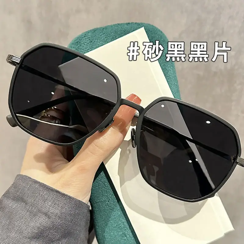 Europe Retro Large Frame Sunglasses UV Protection - Image 5