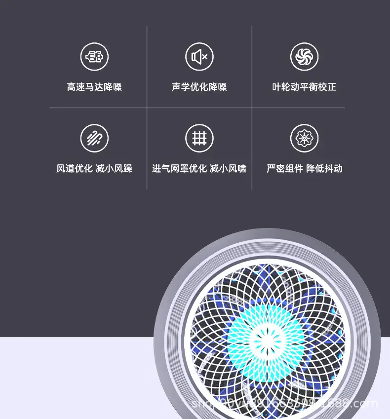 2000W High Power Hair Dryer with Blue Light & Fast Drying — feature 17