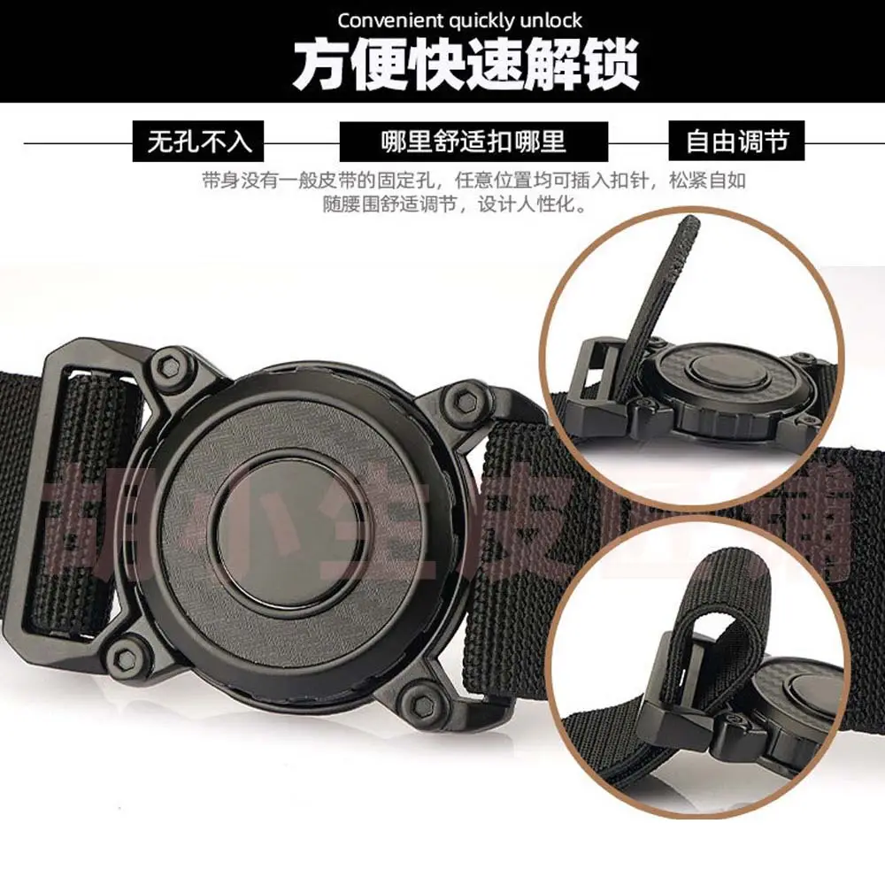 Tactical Nylon Belt for Men Quick Release Buckle - Image 3