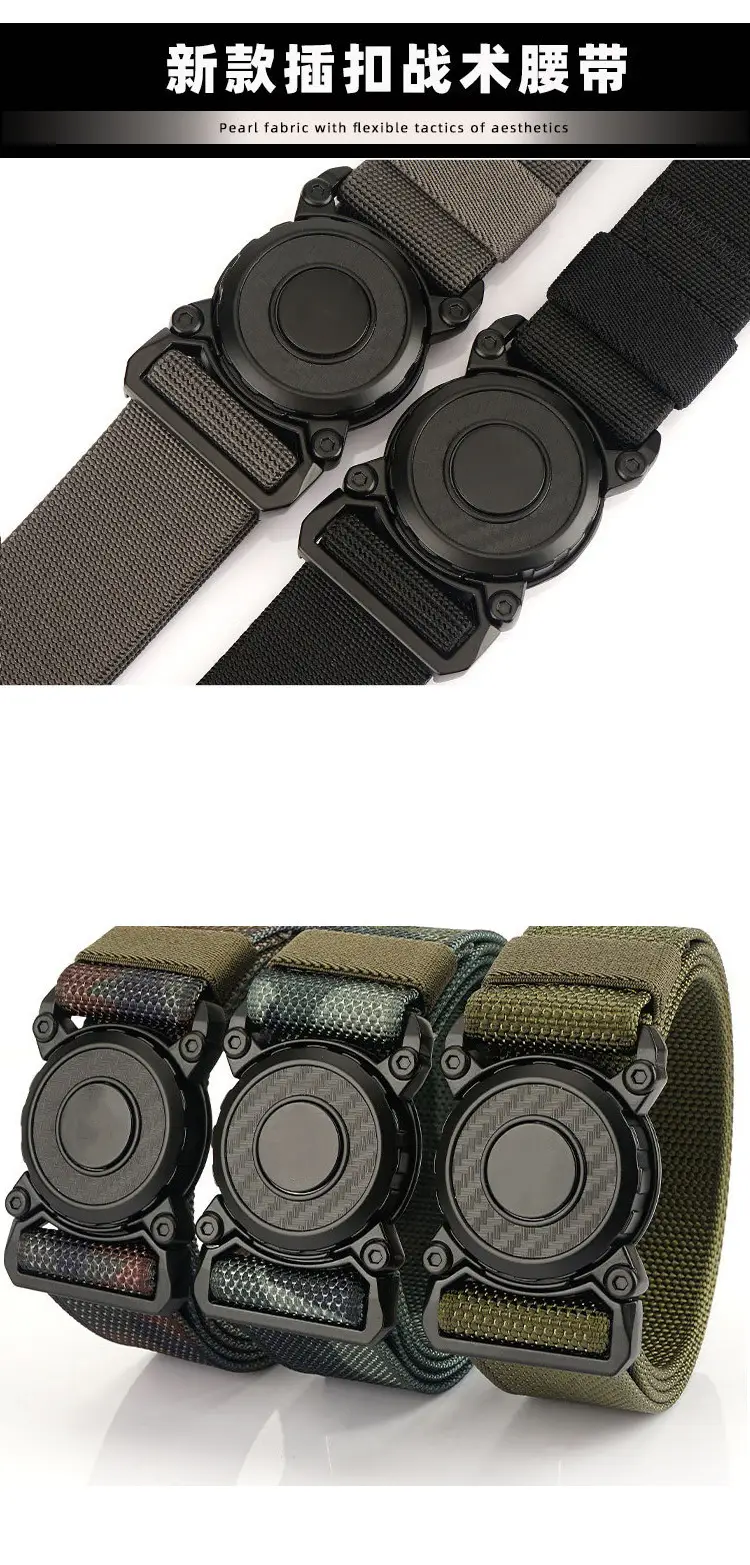 Tactical Nylon Belt for Men Quick Release Buckle — feature 7