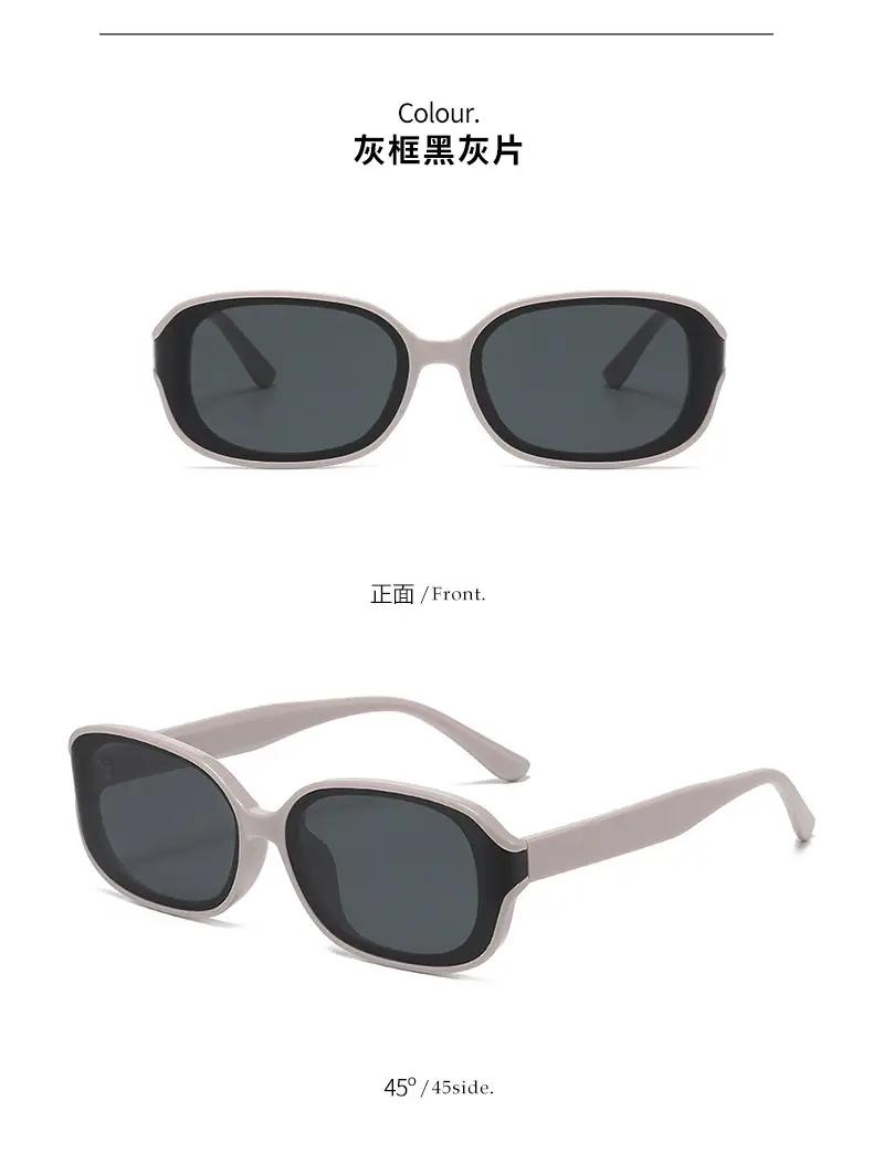 Korean Style Retro Cat Eye Sunglasses Black UV400 — feature 12