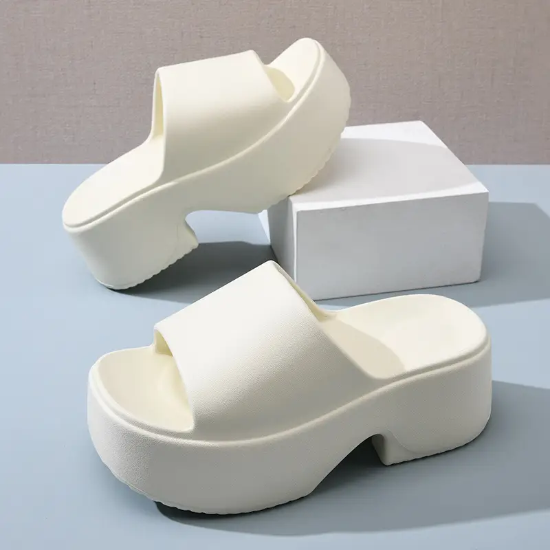 Black Thick Heel Women's EVA Sandals Summer - Image 7