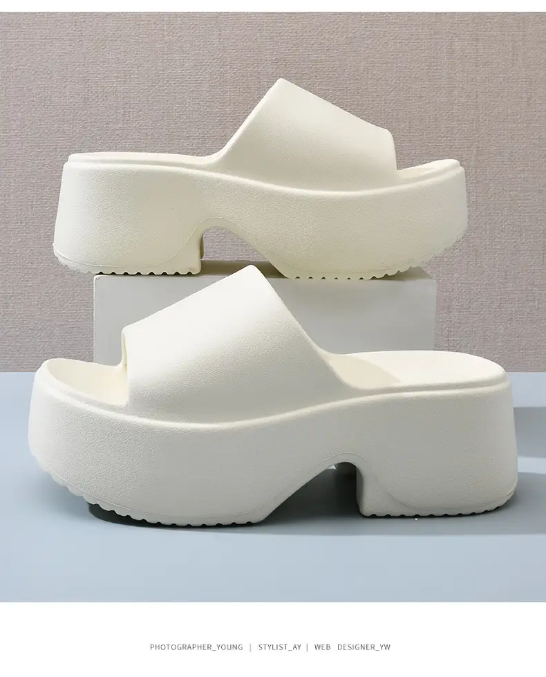 Black Thick Heel Women's EVA Sandals Summer — feature 14