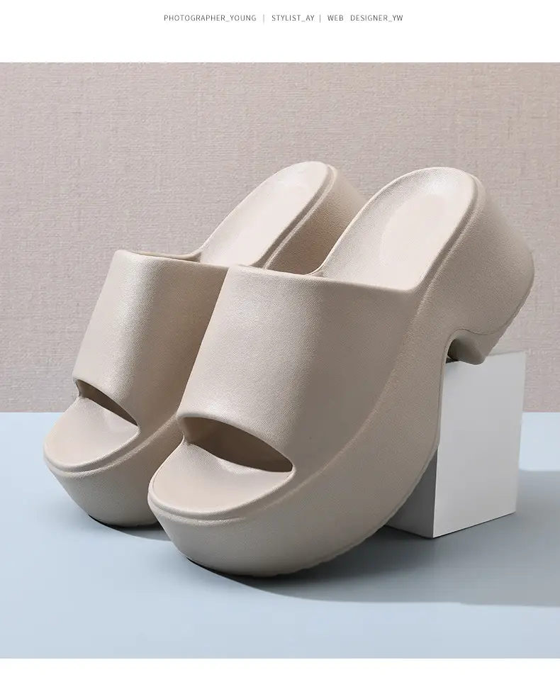 Black Thick Heel Women's EVA Sandals Summer — feature 16