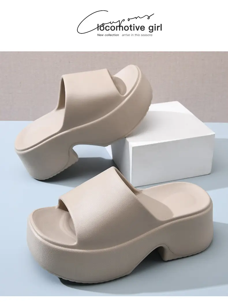 Black Thick Heel Women's EVA Sandals Summer — feature 17