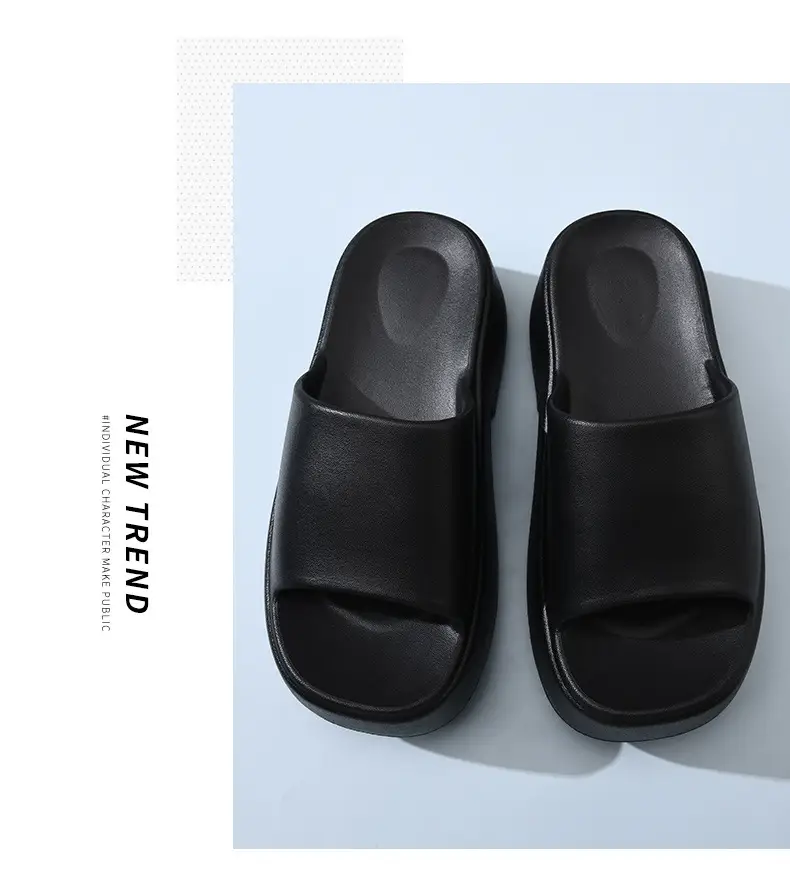 Black Thick Heel Women's EVA Sandals Summer — feature 18
