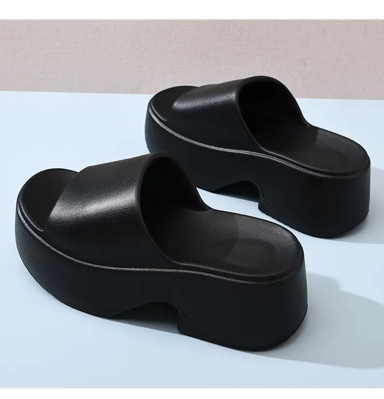 Black Thick Heel Women's EVA Sandals Summer — feature 19