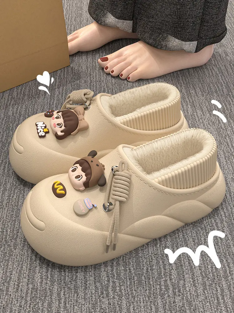 Women's Fleece Lined Cotton Slippers Winter 2024 — feature 4