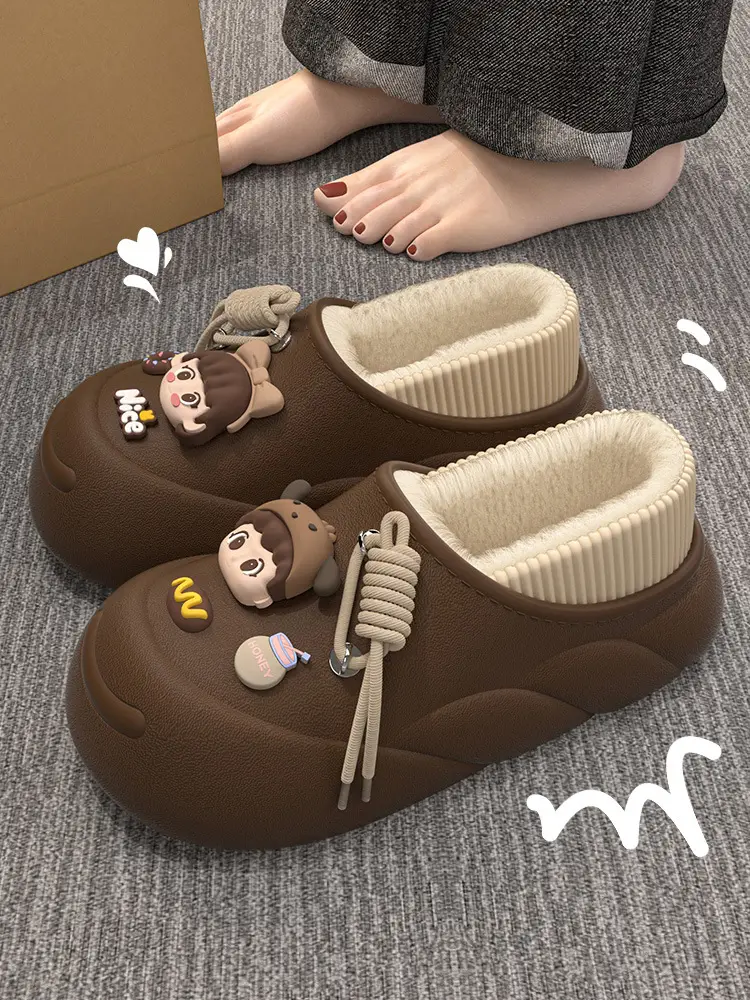 Women's Fleece Lined Cotton Slippers Winter 2024 — feature 5