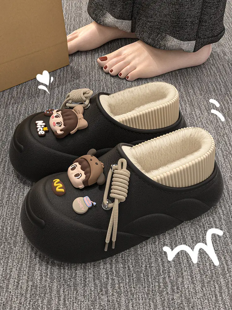 Women's Fleece Lined Cotton Slippers Winter 2024 — feature 6