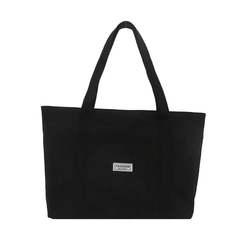 Fashion Fleece Large Capacity Grey Tote Bag - Image 10