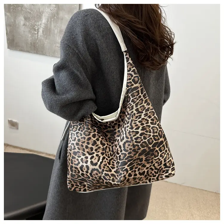 Leopard Print Large Shoulder Bag Women 2024 Winter — feature 19