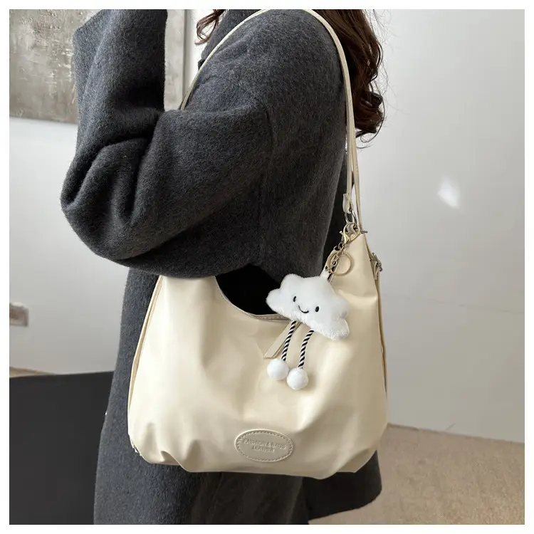 Women's Brown PU Shoulder Bag Large Capacity Lazy Casual — feature 10