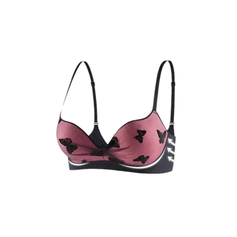 French Embroidered Lace Push Up Bra Small