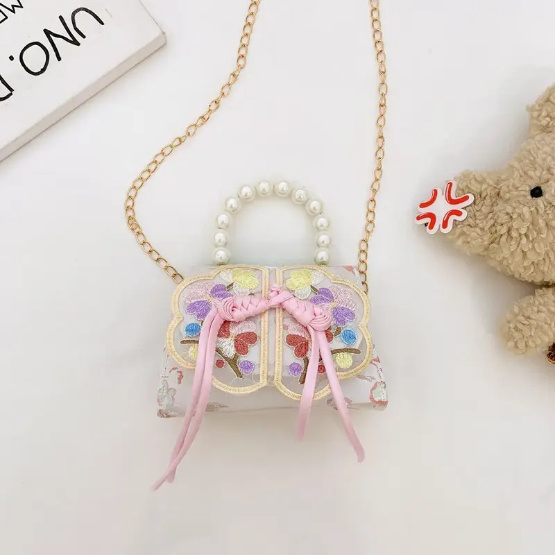 Sweet Pearl Princess Tassel Mini Chain Bag - Image 10