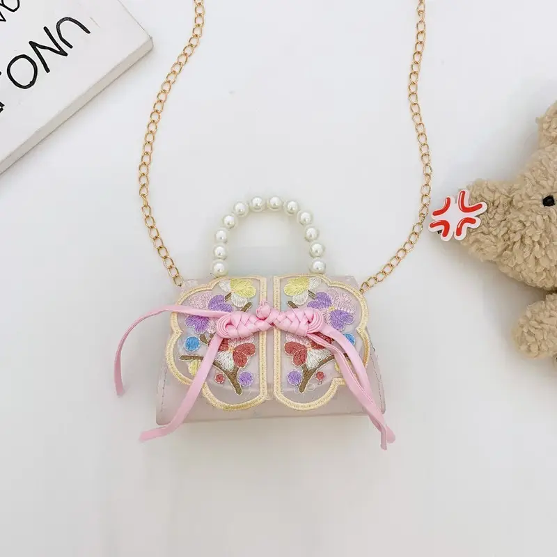 Sweet Pearl Princess Tassel Mini Chain Bag - Image 6