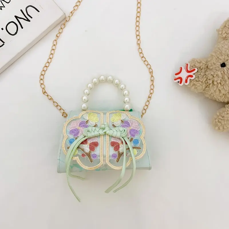 Sweet Pearl Princess Tassel Mini Chain Bag - Image 9