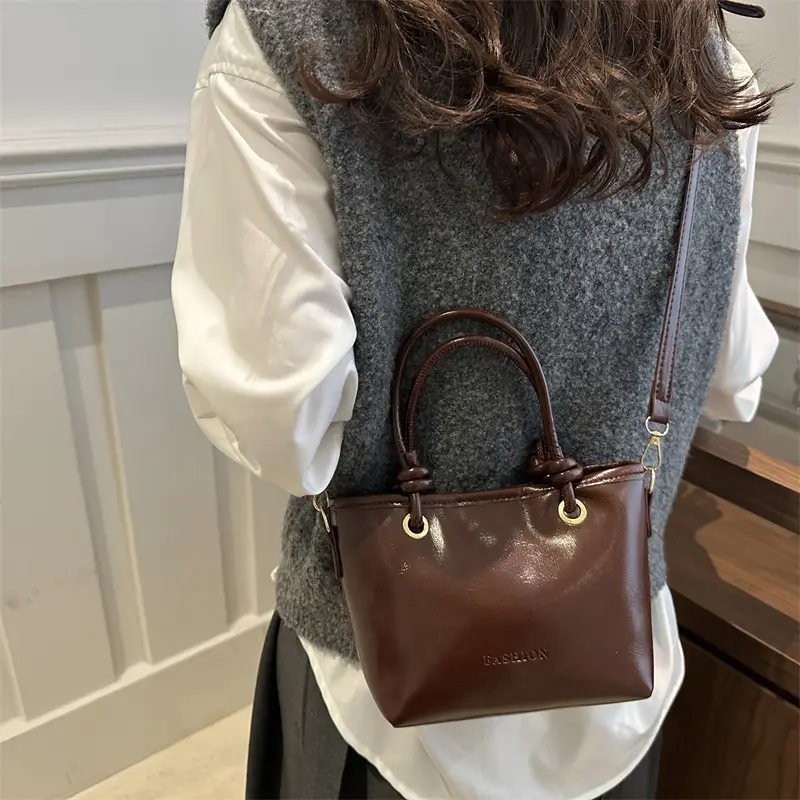 Brown Korean Style Crossbody Bag for Women - Image 6